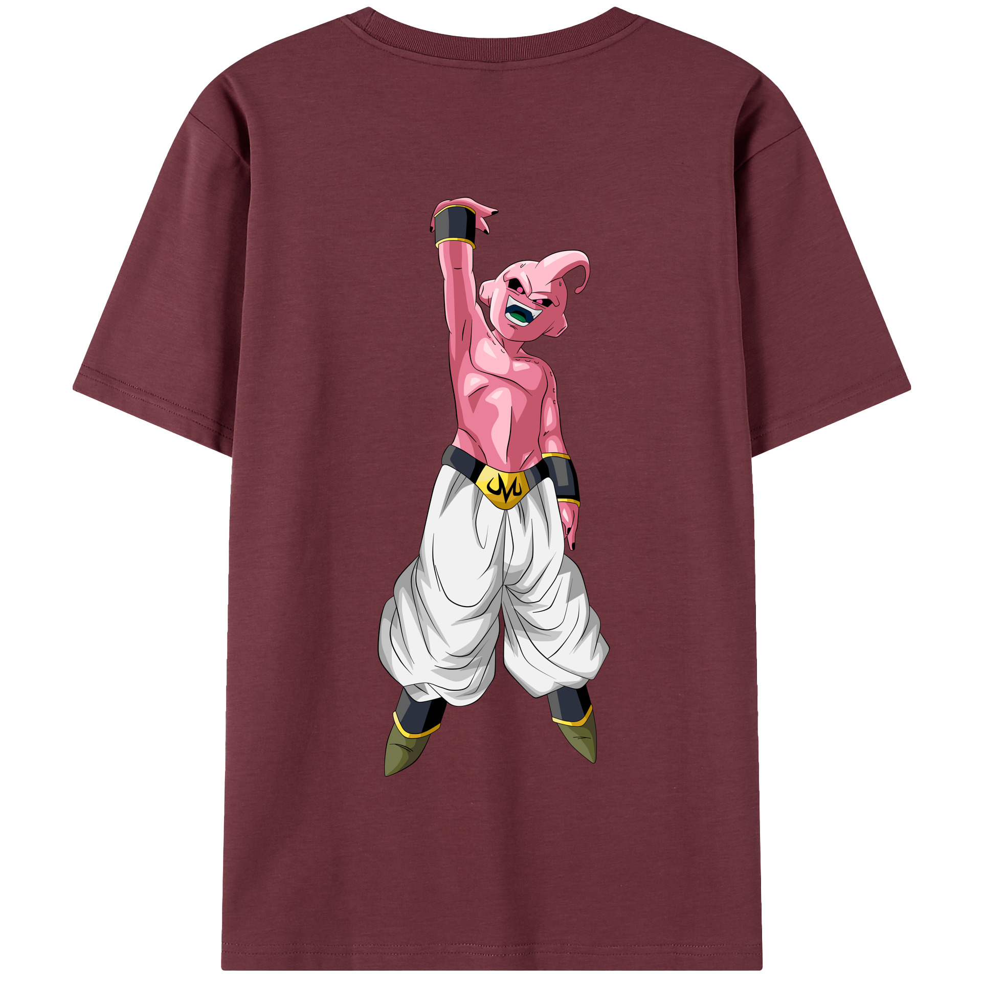 （画像用） ドラゴンボール 魔人ブウ DRAGON BALL Majin Buu 綿100％半袖Tシャツ（背面プリント）